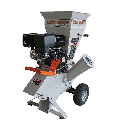 15 HP Gas Powered Commercial-Duty Chipper Shredder with 120V Electric Start