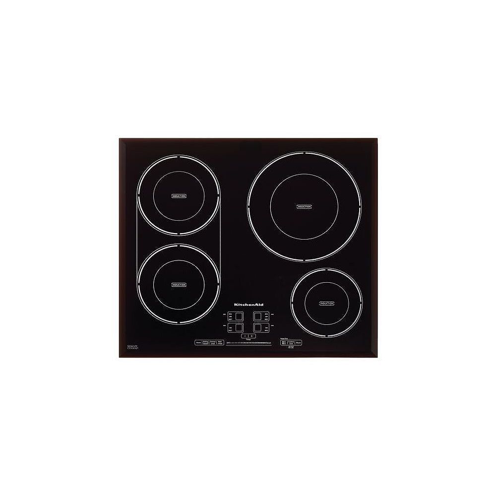 KitchenAid 24-inch Induction Cooktop in Black with 4 Elements | The
