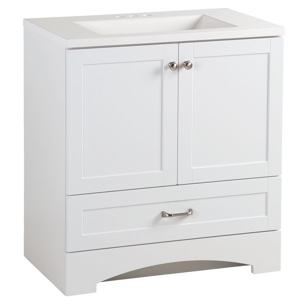 White Bathroom Vanities With Tops The Home Depot Canada