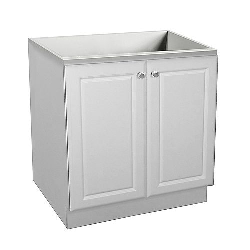 Classic 30-inch W 2-Door Freestanding Vanity in White