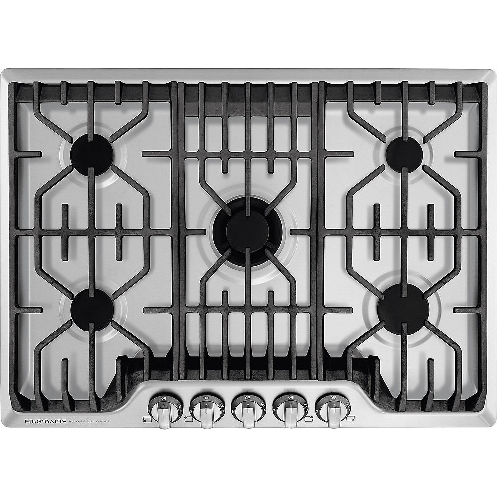 Frigidaire Professional 30 Inch Gas Cooktop With Griddle In Stainless