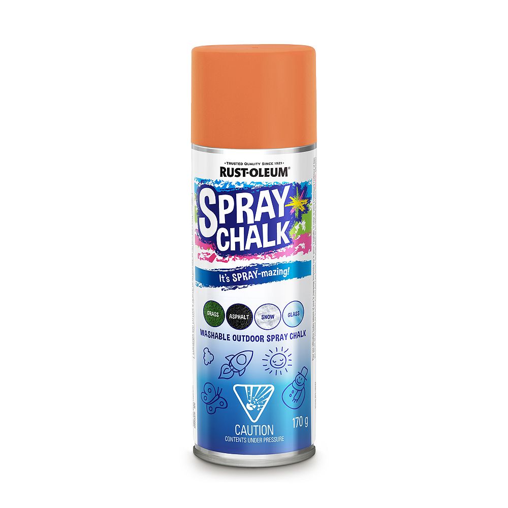 Spray Chalk Orange 170g The Home Depot Canada