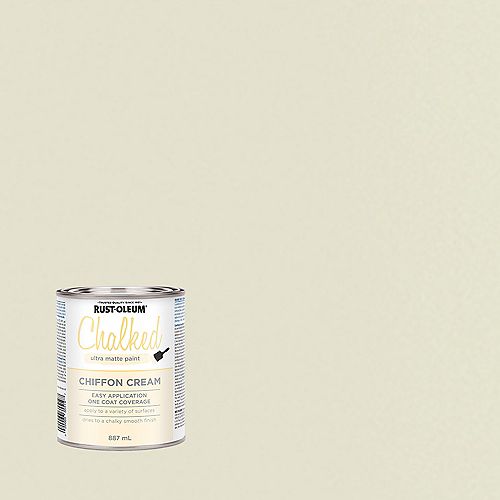 Rust-Oleum Chalked Ultra Matte Paint in Chiffon Cream, 887 mL