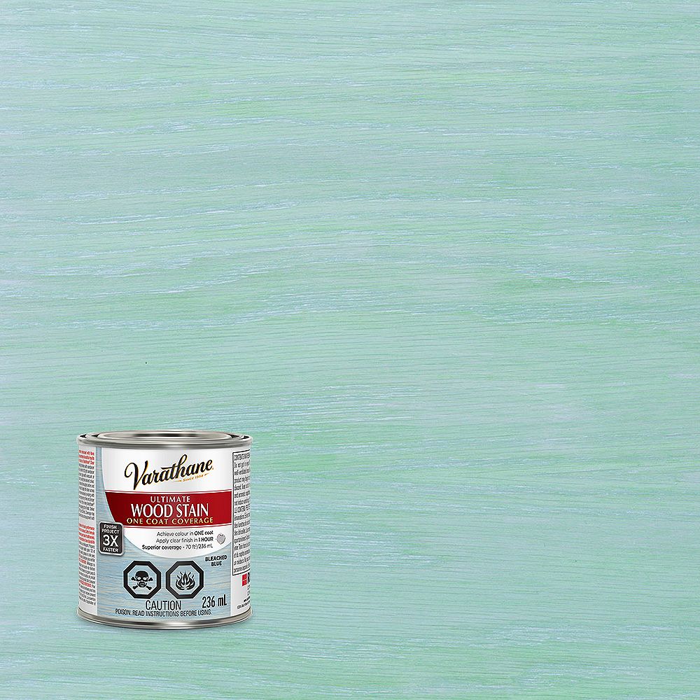 Varathane Ultimate OilBased Interior Wood Stain in Bleached Blue, 236