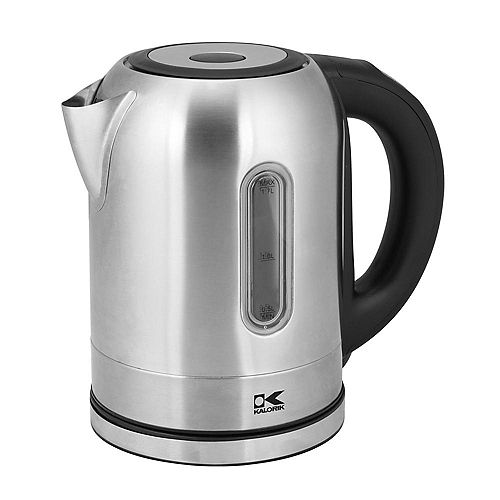 Kalorik Stainless Steel Digital Kettle with Color Changing LED Lights