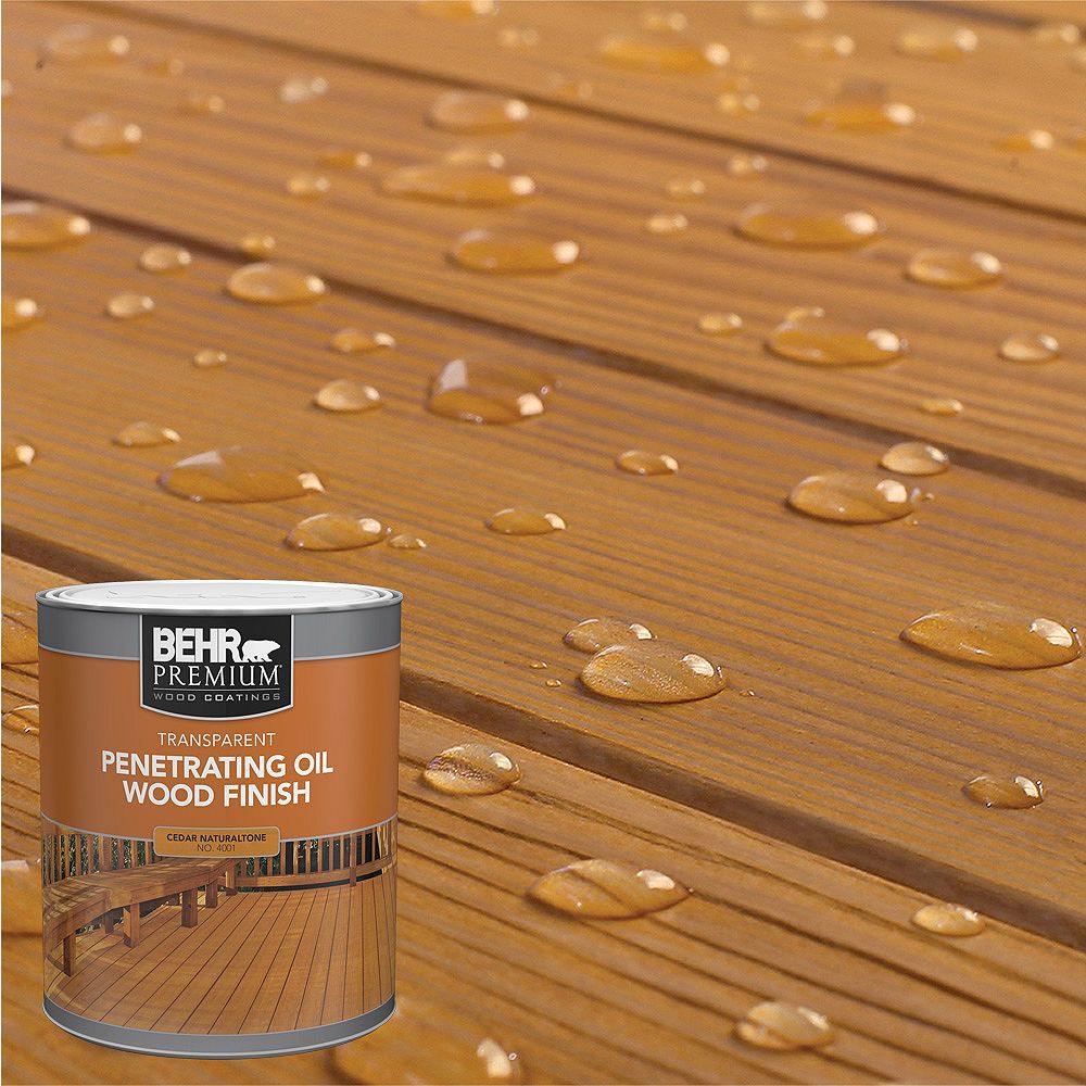 Behr Premium Transparent Penetrating Oil Wood Finish - Cedar 