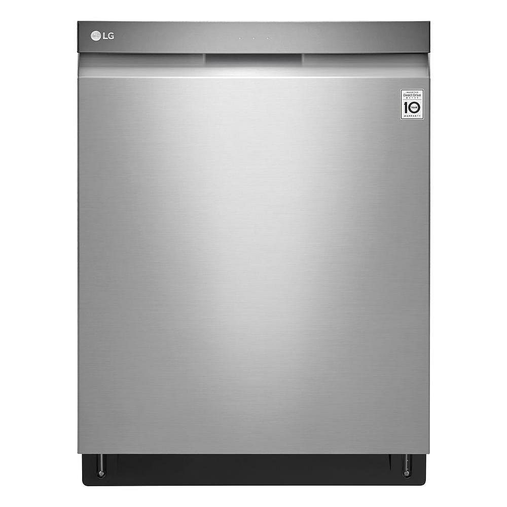 LG Electronics Top Control Dishwasher with 3rd Rack in Stainless Steel