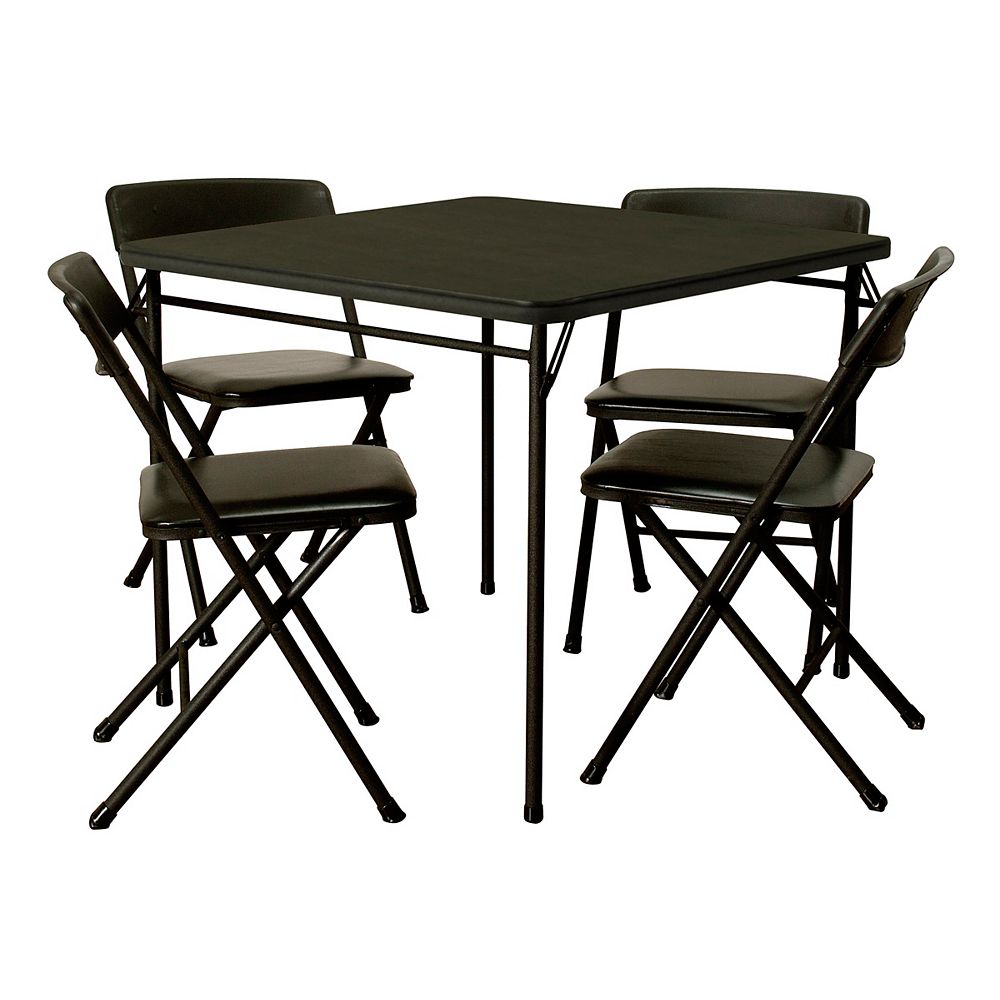 Cosco 5-Piece 34 Inch Table and Chair Set | The Home Depot Canada