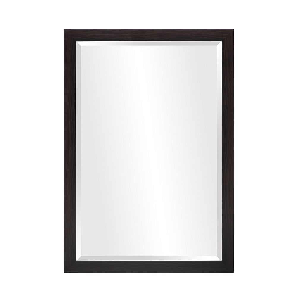 The Tangerine Mirror Company Builders Espresso Mirror | The Home Depot ...