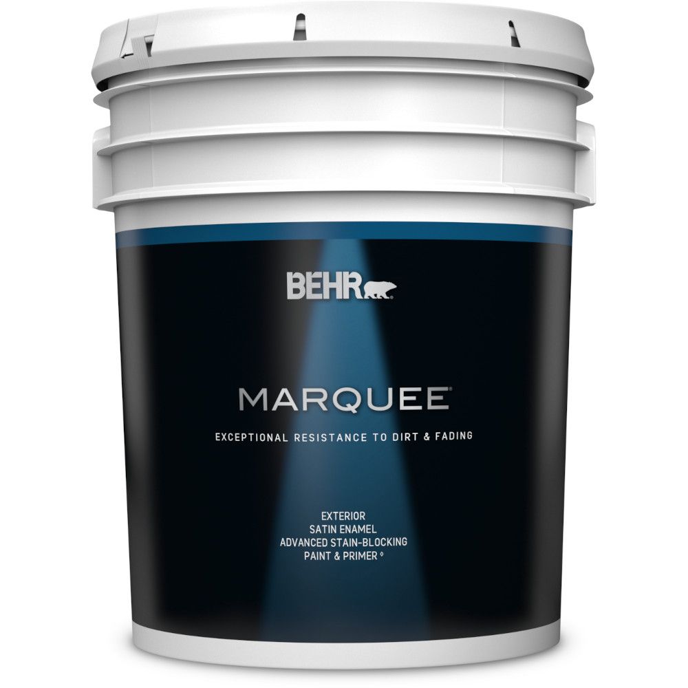 Behr Marquee Exterior Paint Primer In One Satin Enamel Deep Base   P 1001050698 