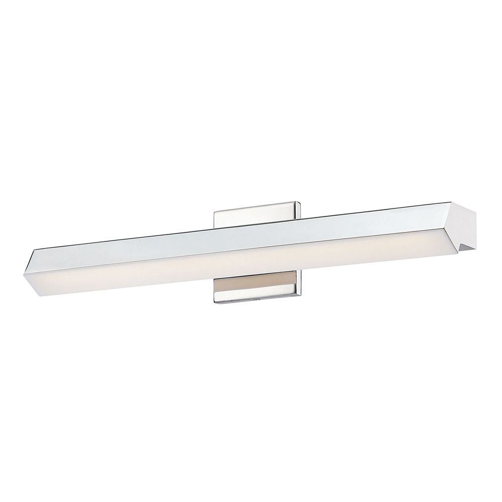 Titan Lighting Yarmouth 22.7Inch 18 Watt LED Vanity In Polished Chrome The Home Depot Canada