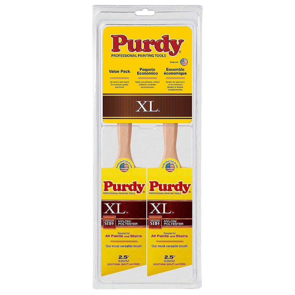 Purdy XL Glide 2.5 Inch Brush Set (2Pack) The Home Depot Canada