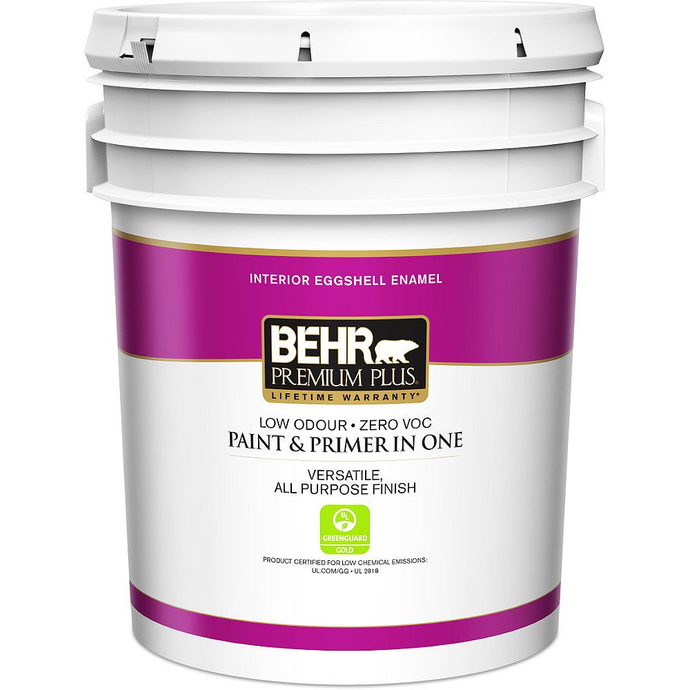 Behr Premium Plus Peinture Appret En Un Interieure Email Coquille D Oeuf Base Foncee Home Depot Canada