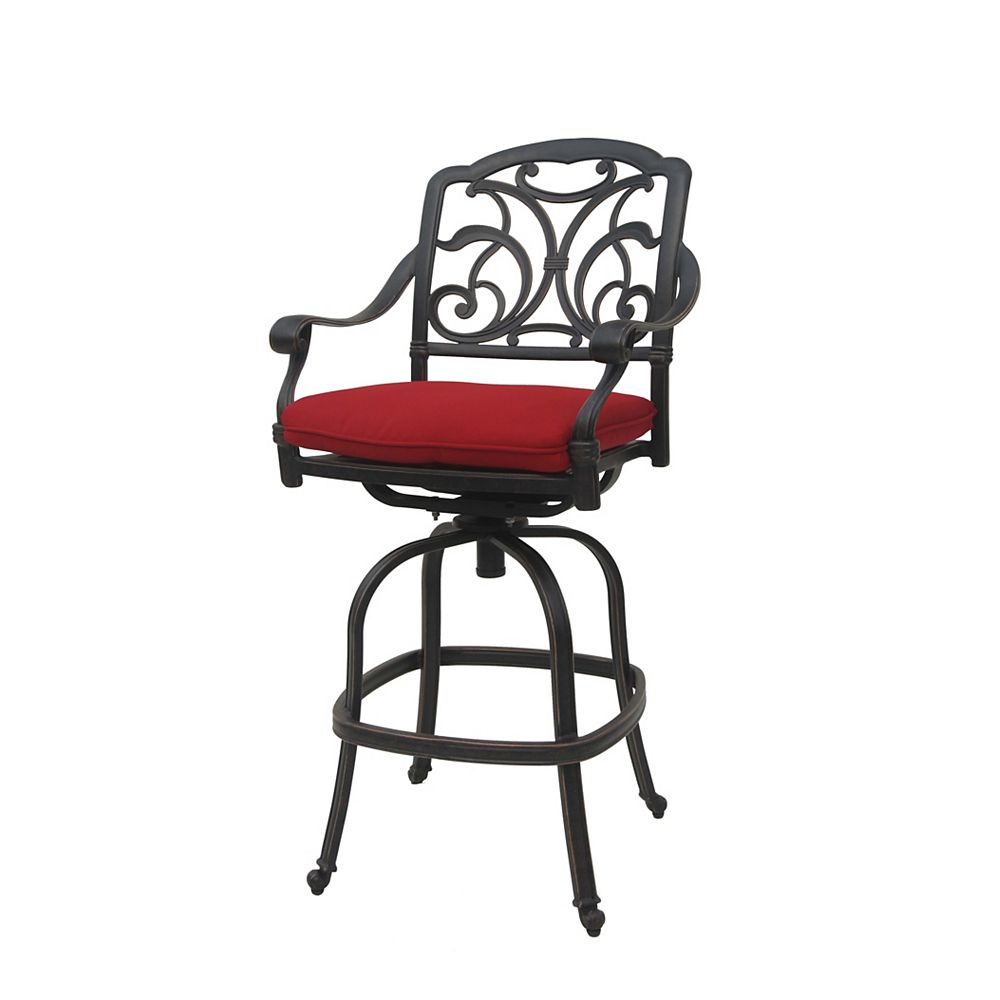 ONSIGHT Ophelia Patio Bar Stool with Cushion The Home Depot Canada