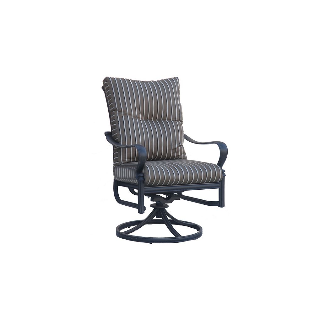 Back Swivel Rocker Patio Dining Chair, High Back Patio Chairs Canada