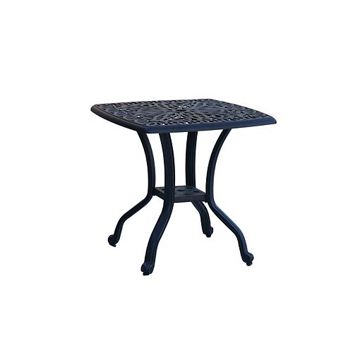 Cast Aluminum Patio Side Accent Tables The Home Depot Canada Cast Aluminum Patio Side Accent, White Patio Side Table Canada