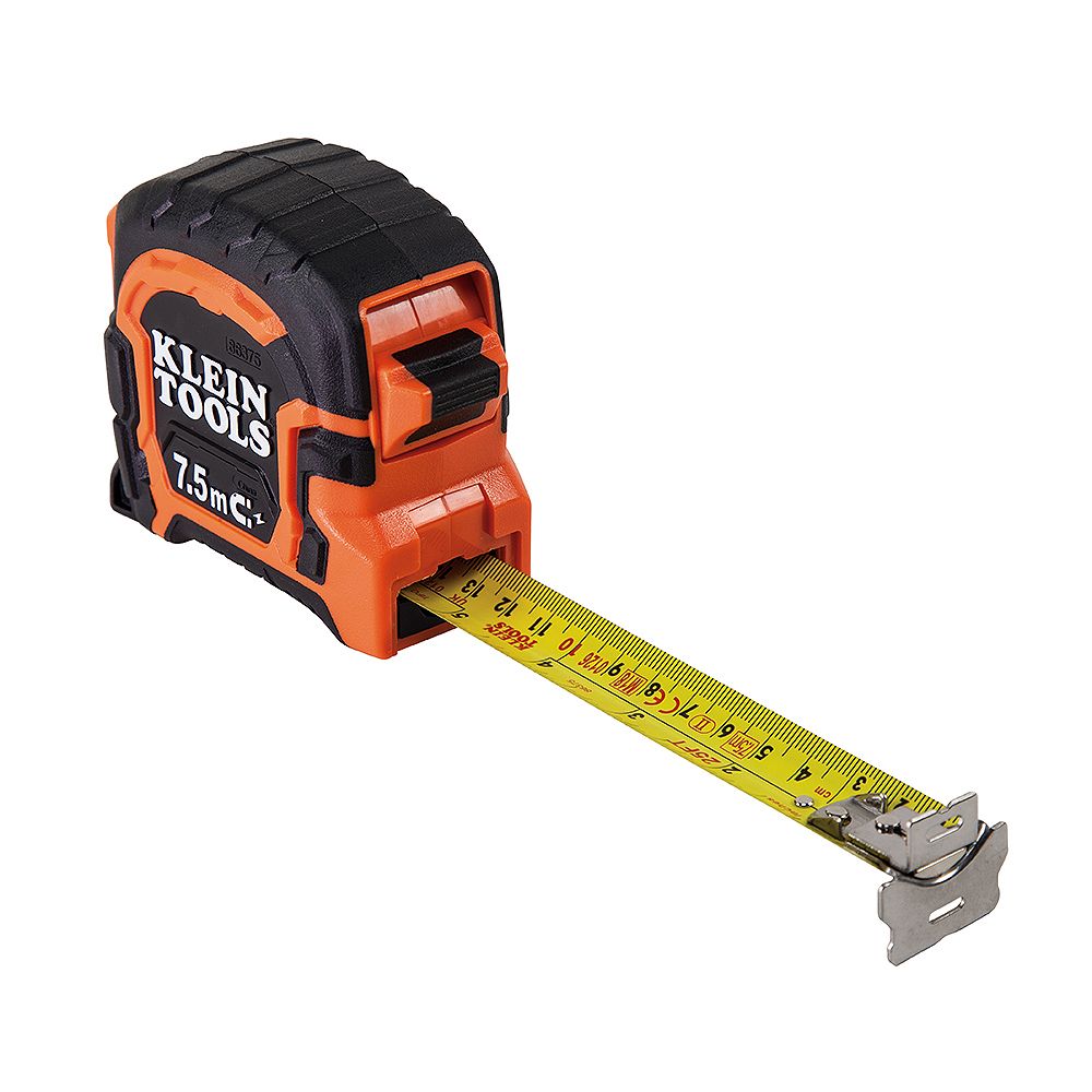 Tape Measures Klein Tools 7.5 M Double Hook Magnetic Tape Measure | The Home Depot Canada