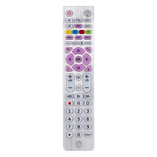 6-Device Universal Remote Control, Brushed Silver, English/French