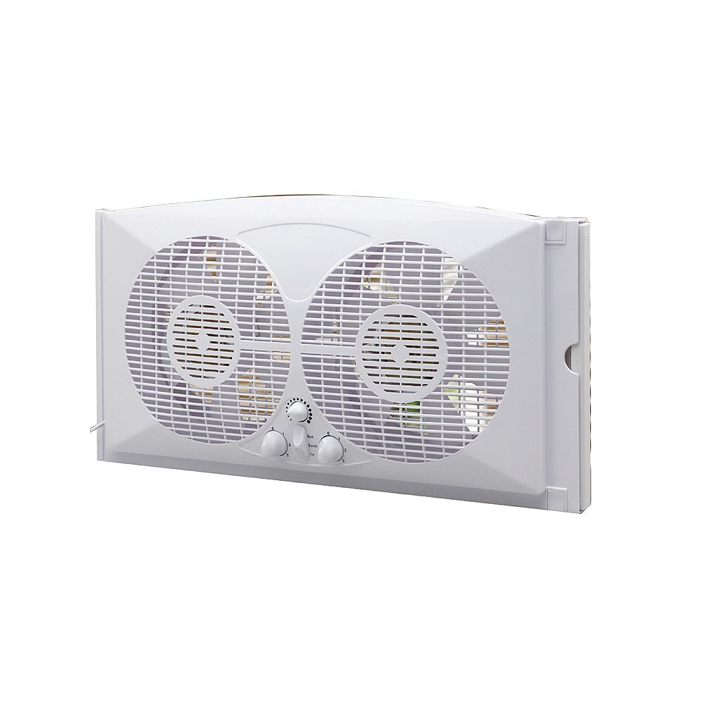 Ecohouzng 9 Inch Twin Window Fan The Home Depot Canada