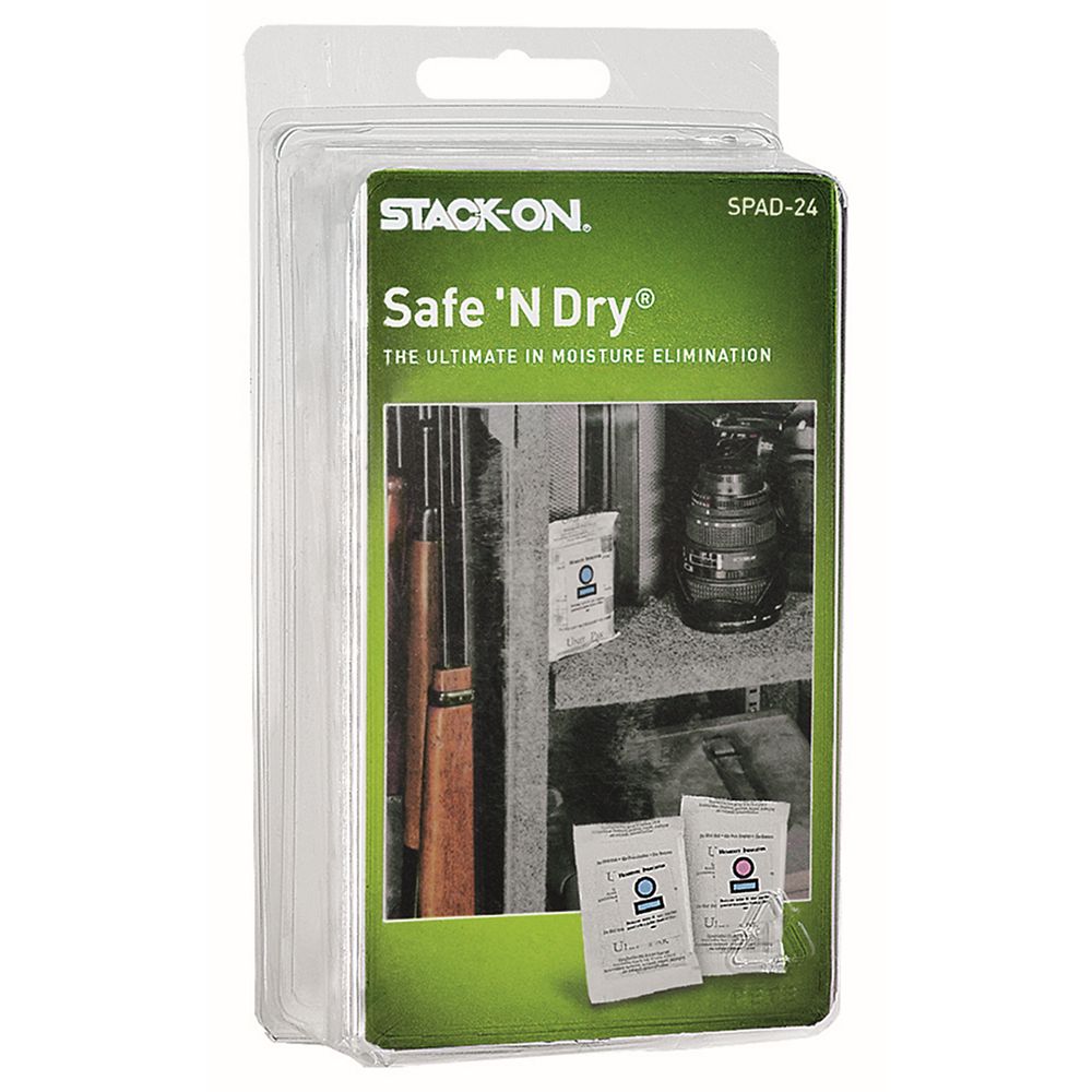 Stack On Safe 'n Dry Moisture Elimination Packs, (4Pack