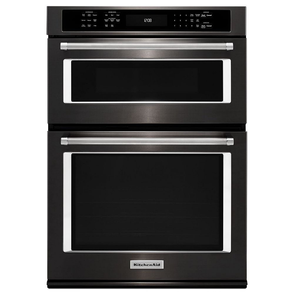 KitchenAid 27-inch 4.3 cu. ft. Double Electric Wall Oven & Microwave