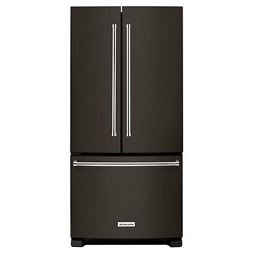 Café 18.6 Cu. Ft. French-Door Refrigerator in Matte Black, Counter ...