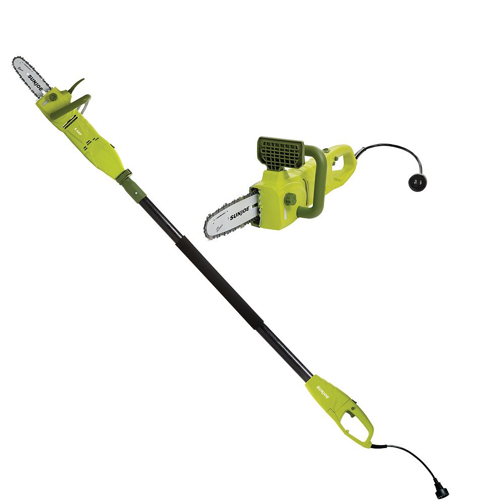 Sun Joe Scie à chaîne électrique 7,5 A 8 po et manche télescopique Sun Joe Home Depot Canada Sun Joe Scie à chaîne électrique 7,5 A 8 po et manche télescopique Sun Joe Home Depot Canada