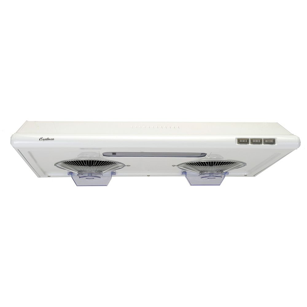 Cyclone 30inch, 680 CFM Undermount Range Hood with Round Ducting in