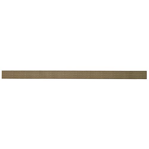 24-inch W x 10.2-inch D x 1.97-inch H Floating Shelf in Grey Oak