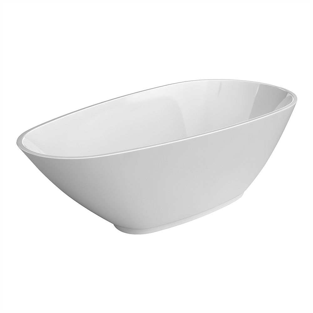 AcriTec Rosa Seamless FreeStanding Acrylic Bathtub 68 Inches The