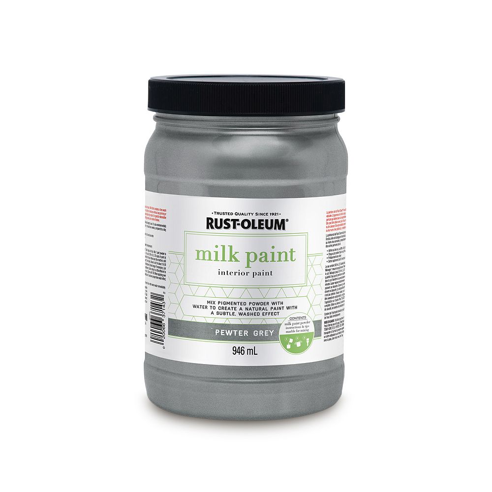 RustOleum Milk Paint Interior Paint In Pewter Grey, 946 Ml The Home
