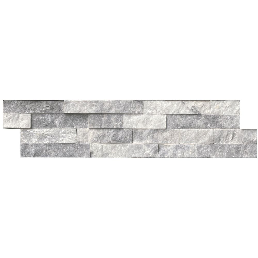 Msi Stone Ulc Alaska Gray Ledger Panel 6 Inch X 24 Inch Natural Marble Wall Tile The Home Depot Canada