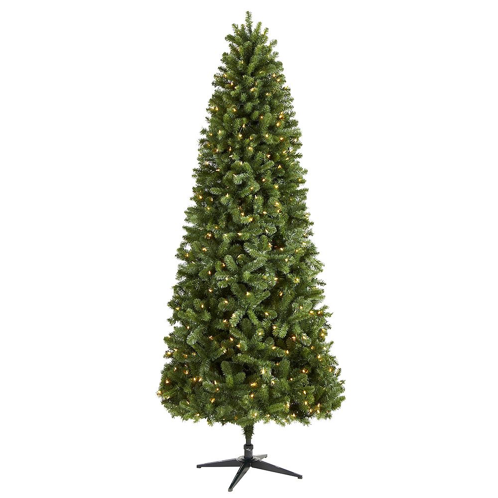 Home Accents 9 Ft Pre Lit Led Grand Duchess Slim Pine Artificial Christmas Tree With 450