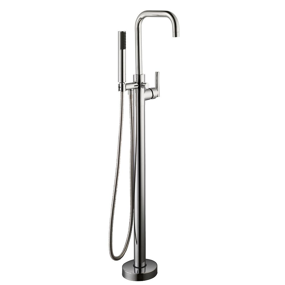 Glacier Bay Bay Lane SingleHandle Floor Mounted Tub Filler Faucet and