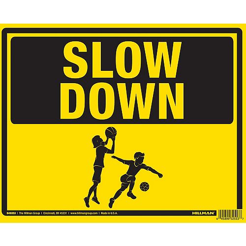 19 x 24-inch Slow Down - Children at Play Sign - 1pc