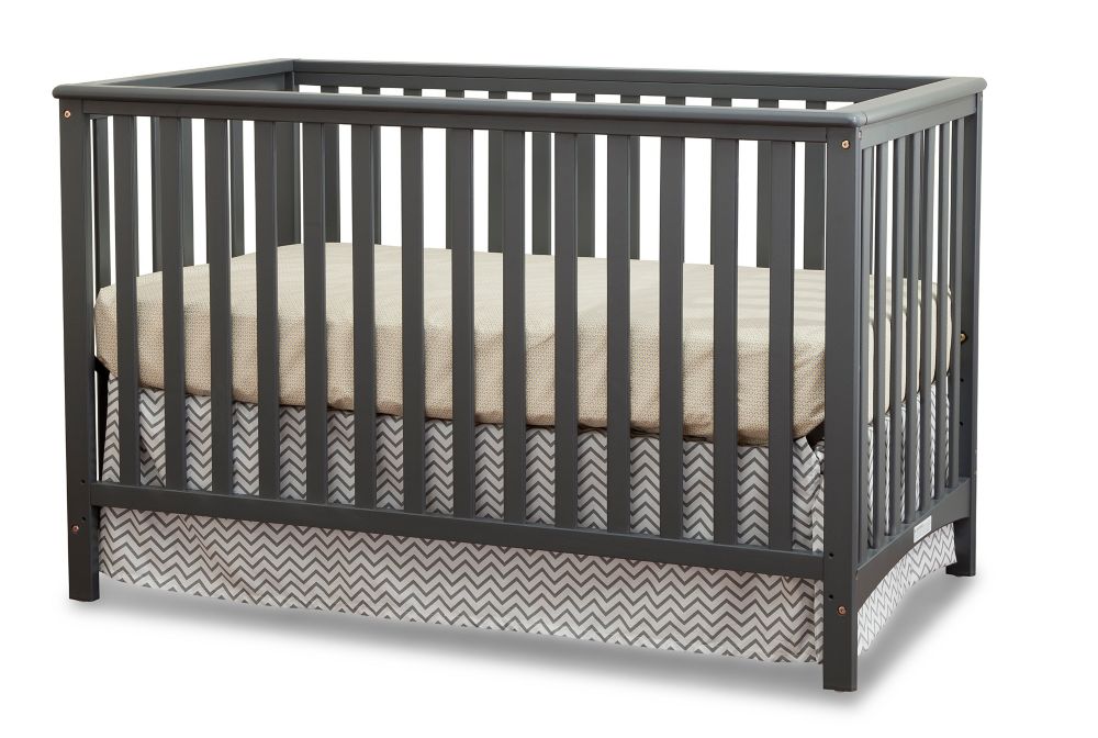 storkcraft grey crib