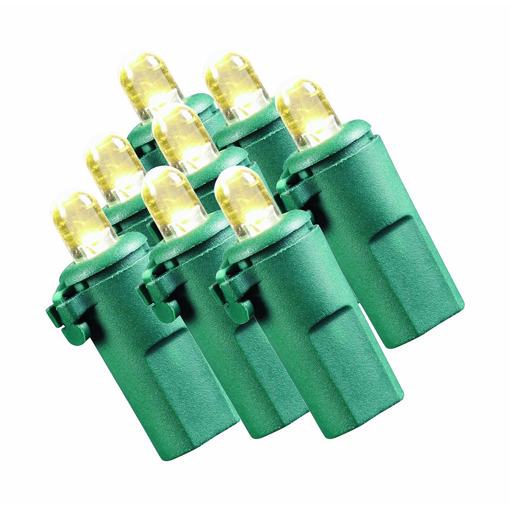 Home Accents 100Light Warm White LED Dome Christmas Lights The Home Depot Canada