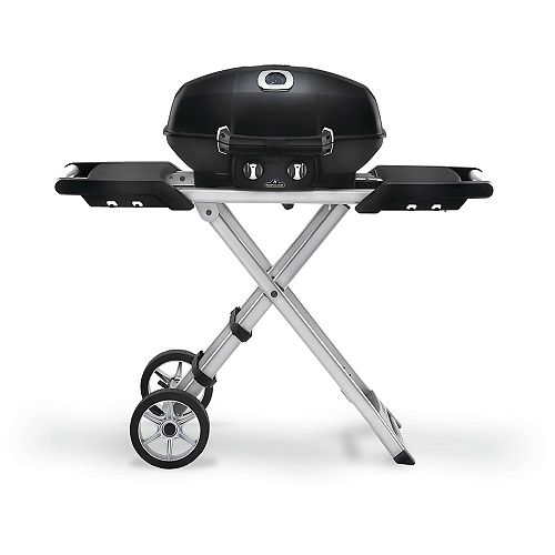 Napoleon PRO TravelQ Portable BBQ with Scissor Cart in Black