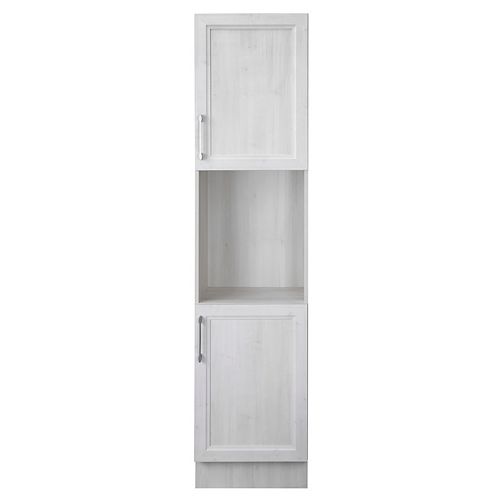 Cutler Kitchen & Bath Fogo Harbour 18-inch Bevel Shaker Right Hand Linen Tower