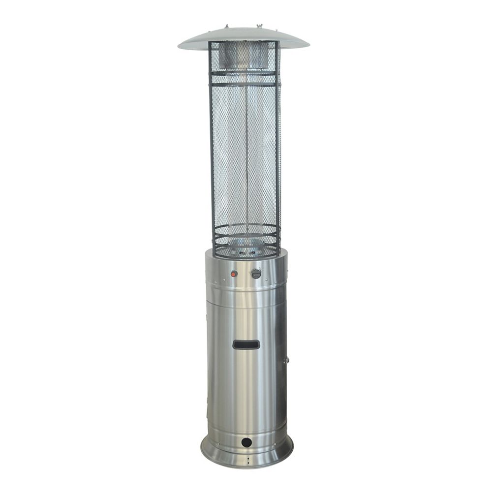 ZenTemp Circular Glass Tube Propane Patio Heater The Home Depot Canada