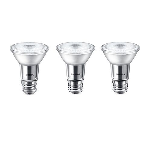 5.5W=50W Bright White  PAR20 LED  Light Bulb (3-pack)