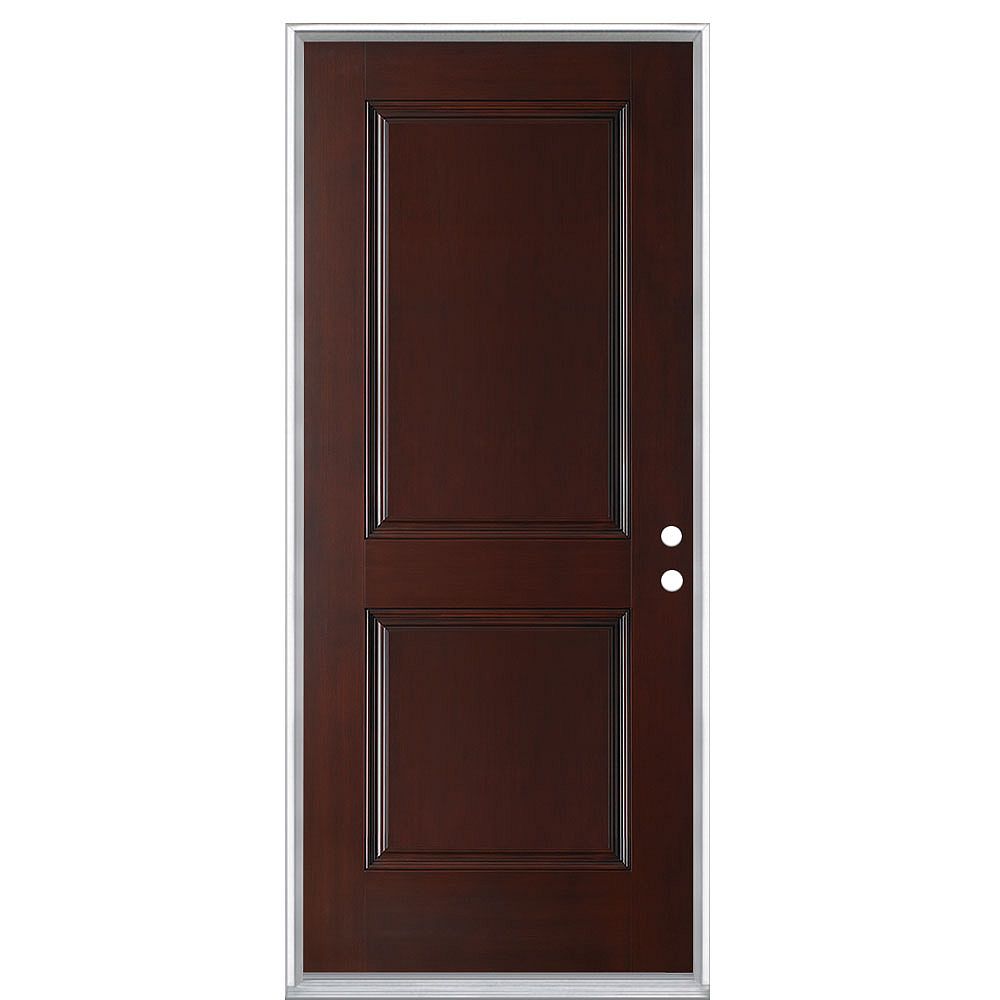 Masonite Everland 34inch x 80inch Cherry 2 Panel Painted Smooth