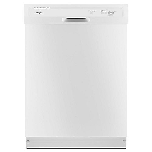 Front Control Dishwasher in White with Plastic Tub, 55 dBA - ENERGY STAR®