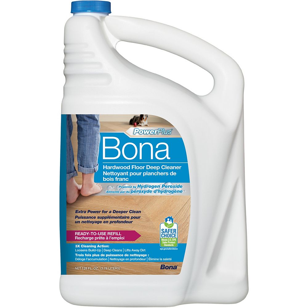 Bona 128oz Hardwood Floor Power Plus Deep Cleaner The Home Depot Canada