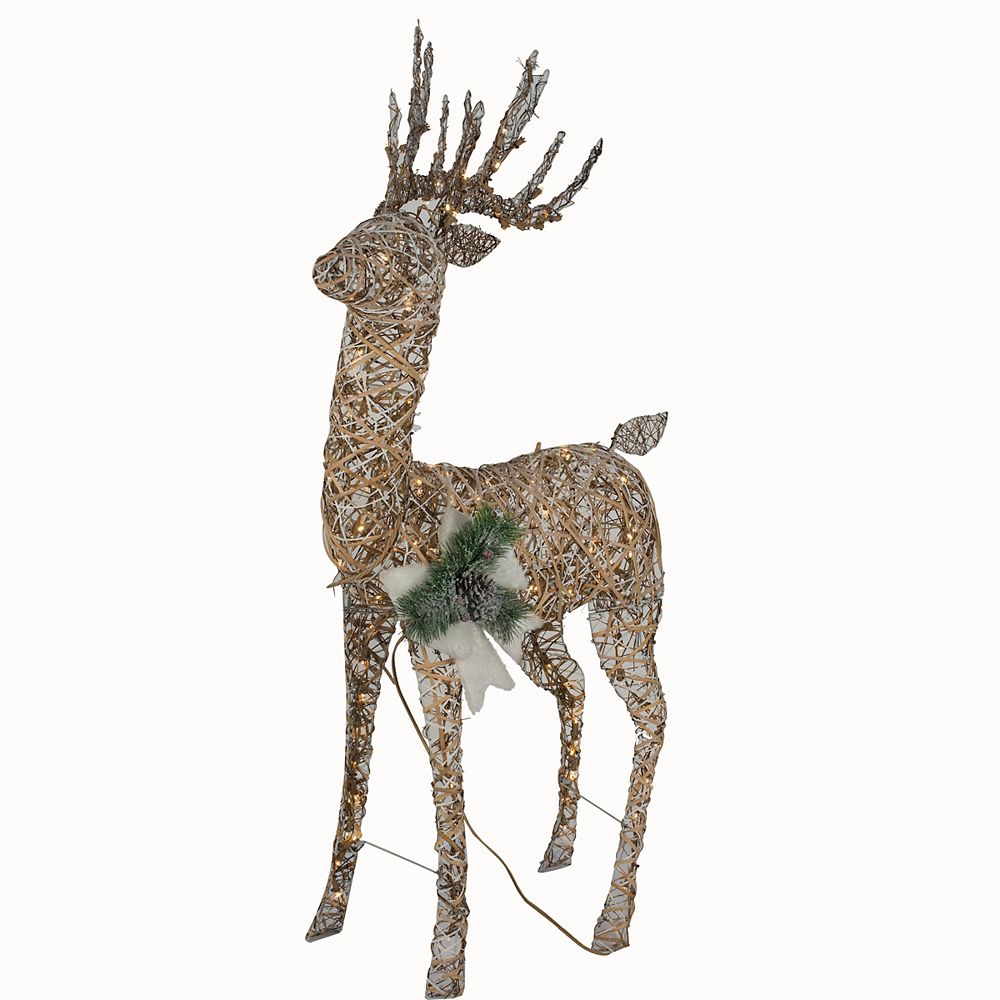 Home Accents 5 ft. LED Animated Grapevine Deer 160 Warm White Lights