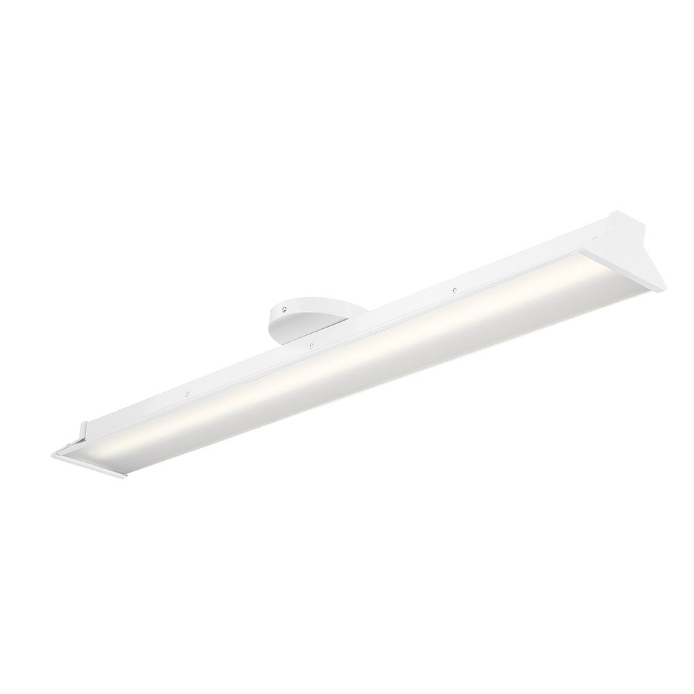 Commercial Electric 3 ft. 64Watt White Integrated LED Wrap Light The
