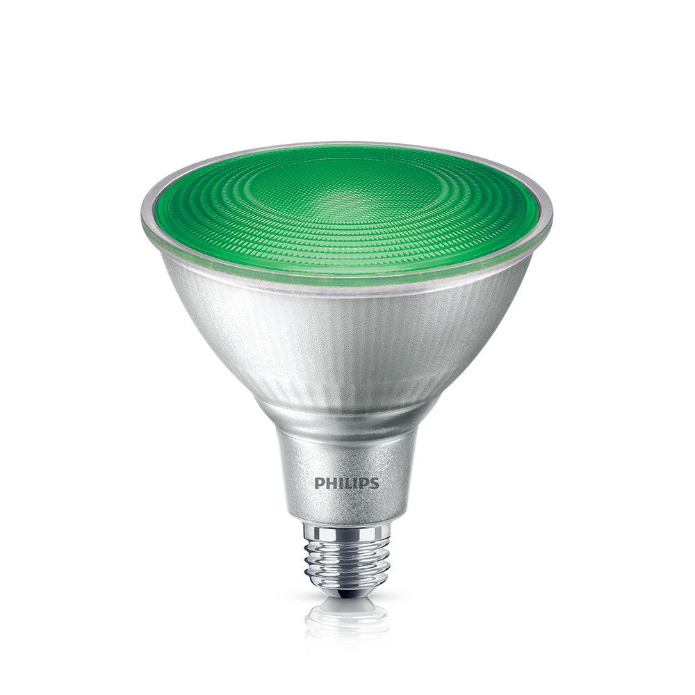 Philips LED 90W PAR38 Green Glass Non Dim | The Home Depot Canada