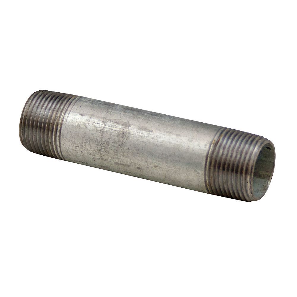 Aqua-Dynamic Galvanized Steel Pipe Nipple 3/4 Inch x 12 inch T