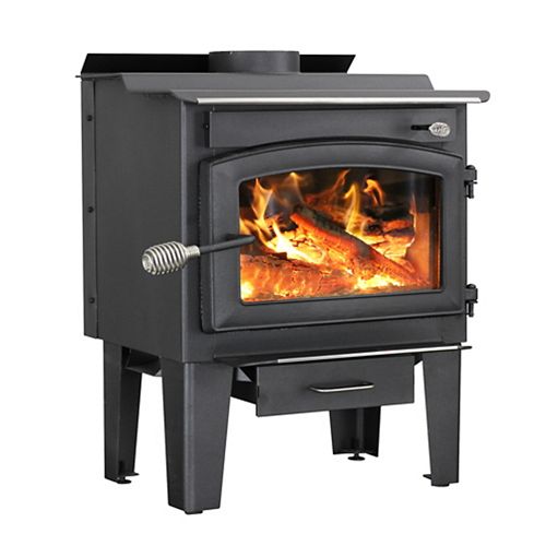 65 000 BTU Small Wood-Burning Stove with Blower (1,200 sq.ft.)