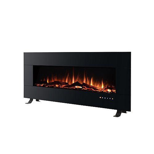 50-inch W Electric Wall-Mount Fireplace